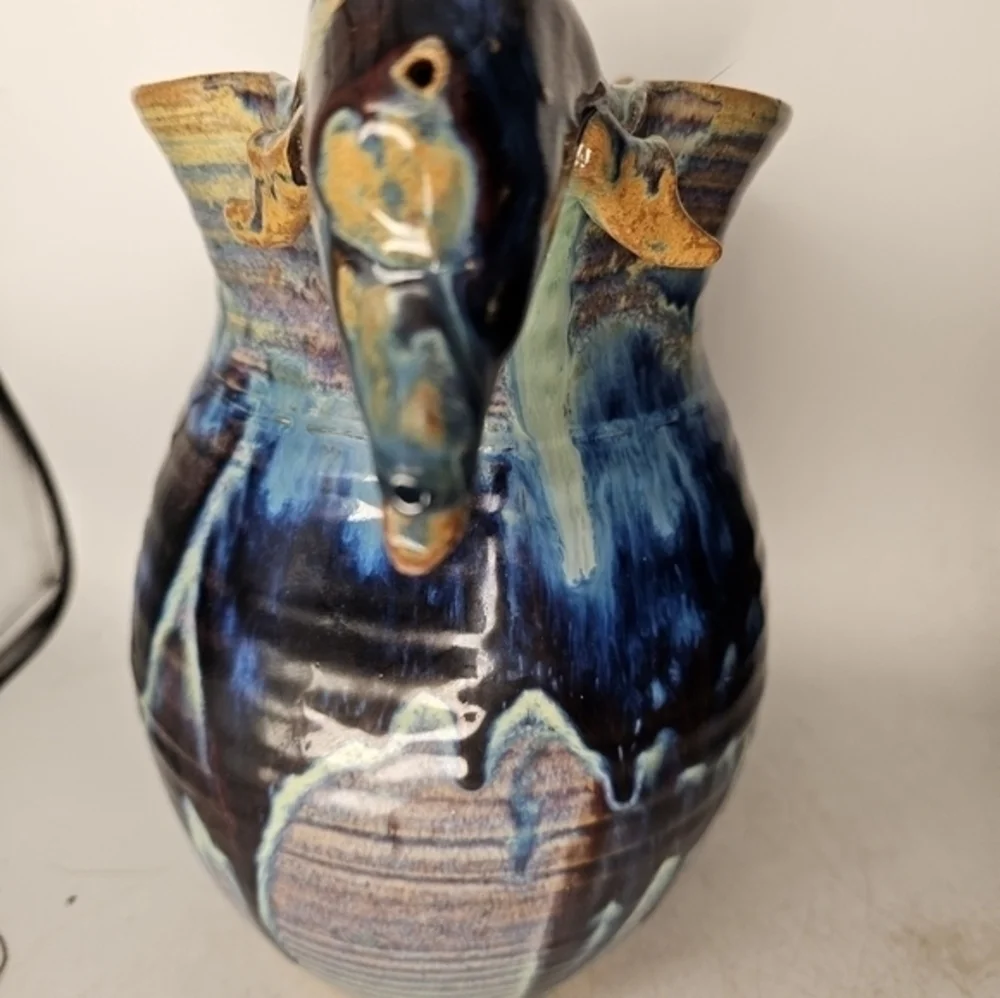 Hand made, hand thrown art pottery‎ pitcher